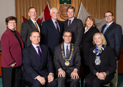 Group photo of the Saanich Mayor and Council