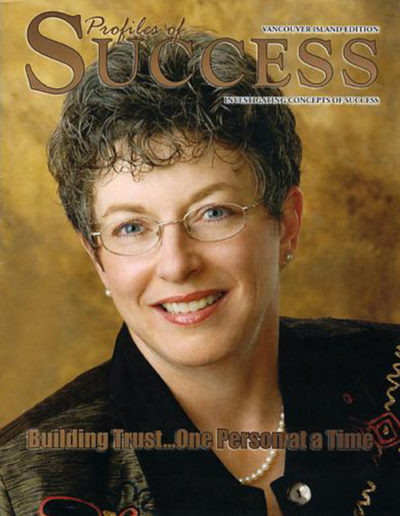 Professional portrait of woman used on magazine cover